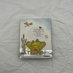 Stamps by Judith Frog Prince Rubber Stamp Set Crafting Scrapbooking New